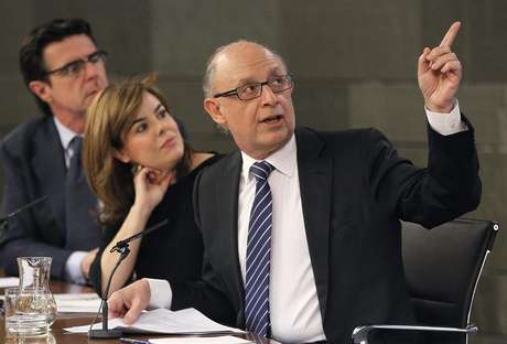Efe El ministro Montoro, durante el Consejo de Ministros.