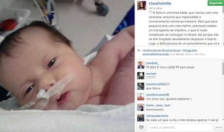 A cantora Claudia Leitte publicou mensagem pedindo ajuda para Sofia em seu perfil no Instagram A cantora Claudia Leitte publicou mensagem pedindo ajuda para Sofia em seu perfil no Instagram