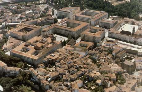 Delfim Ferreira/Universidade de Coimbra / Divulgação Vista aérea de um dos pólos da Universidade de Coimbra. É a primeira vez que uma instituição estrangeira utiliza o Enem como critério de seleção