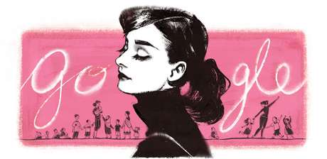 Google / Divulgação <p>Hepburn morreu em 1993 e era conhecida por papeis em filmes como My Fair Lady, Guerra e Paz, Sabrina e Bonequinha de Luxo</p>
