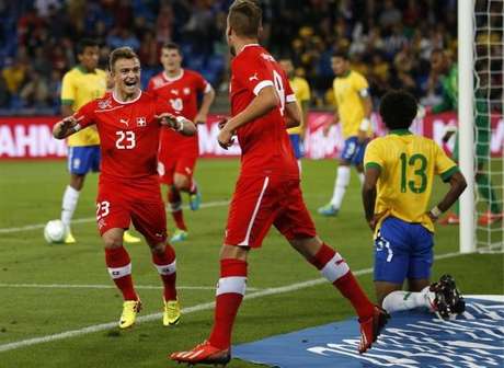 Seleção suíça foi a última a derrotar a Seleção Brasileira, em amistoso realizado no ano passado <p>Seleção suíça foi a última a derrotar a Seleção Brasileira, em amistoso realizado no ano passado</p>