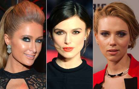 Paris Hilton, Keira Knightley e Scarlett Johansson são adeptas da técnica smokey eyes para valorizar o olhar <p>Paris Hilton, Keira Knightley e Scarlett Johansson são adeptas da técnica <em>smokey eyes</em> para valorizar o olhar</p>