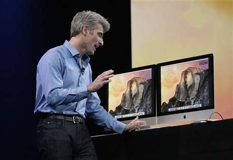 Craig Federighi, vice-presidente de engenharia da Apple, apresentou o OS X Yosemite em junho <p>Craig Federighi, vice-presidente de engenharia da Apple, apresentou o OS X Yosemite em junho</p>