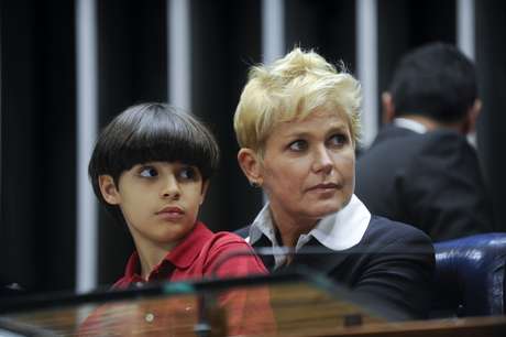 Moreira Mariz / Agência Senado <p>Xuxa participou da sessão que aprovou a lei com neto de Renan Calheiros</p>