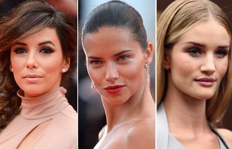 Eva Longoria, Adriana Lima e Rosie Huntington-Whiteley valorizam o olhar com a sobrancelha marcada e bem desenhada Eva Longoria, Adriana Lima e Rosie Huntington-Whiteley valorizam o olhar com a sobrancelha marcada e bem desenhada