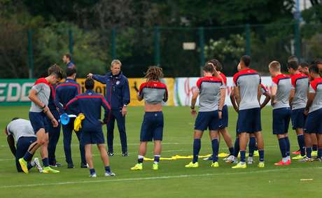 Americanos treinam no CT do São Paulo na Barra Funda Americanos treinam no CT do São Paulo na Barra Funda