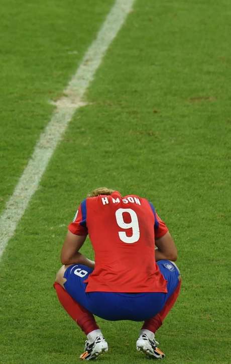 Son Heung-Min após o fim da partida contra a Bélgica <p>Son Heung-Min após o fim da partida contra a Bélgica</p>