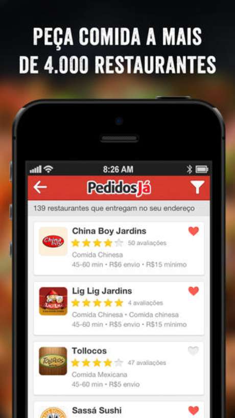 Aplicativo da PedidosJá na App Store Aplicativo da PedidosJá na App Store