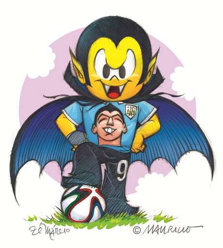 Zé Vampir ganha camisa de Suárez em "homenagem" à mordida Zé Vampir ganha camisa de Suárez em "homenagem" à mordida