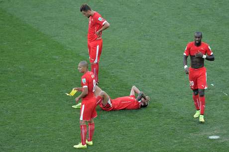 Suíços lamentam eliminação para Argentina <p>Suíços lamentam eliminação para Argentina</p>