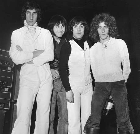 O The Who e sua formação clássica, com (da esquerda para a direita) Pete Townshend, John Entwistle (1944-2002), Keith Moon (1947-1978) e Roger Daltrey <p>O The Who e sua formação clássica, com (da esquerda para a direita) Pete Townshend, John Entwistle (1944-2002), Keith Moon (1947-1978) e Roger Daltrey</p>