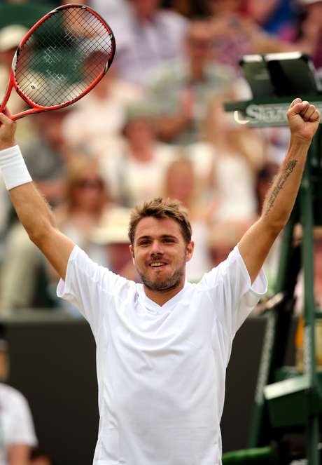 Wawrinka celebra vitória por 3 a 0 contra espanhol Wawrinka celebra vitória por 3 a 0 contra espanhol