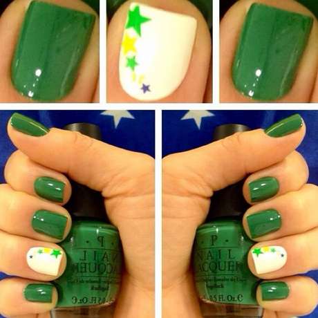 Mais uma vez, em dia de jogo do Brasil, o cabeleireiro Marco Antônio de Biaggi postou em seu perfil no Instagram algumas ideias de unhas para a Copa. Na foto, unhas verdes feitas pela manicure de seu salão @nilzaal <p>Mais uma vez, em dia de jogo do Brasil, o cabeleireiro Marco Antônio de Biaggi postou em seu perfil no Instagram algumas ideias de unhas para a Copa. Na foto, unhas verdes feitas pela manicure de seu salão @nilzaal</p>