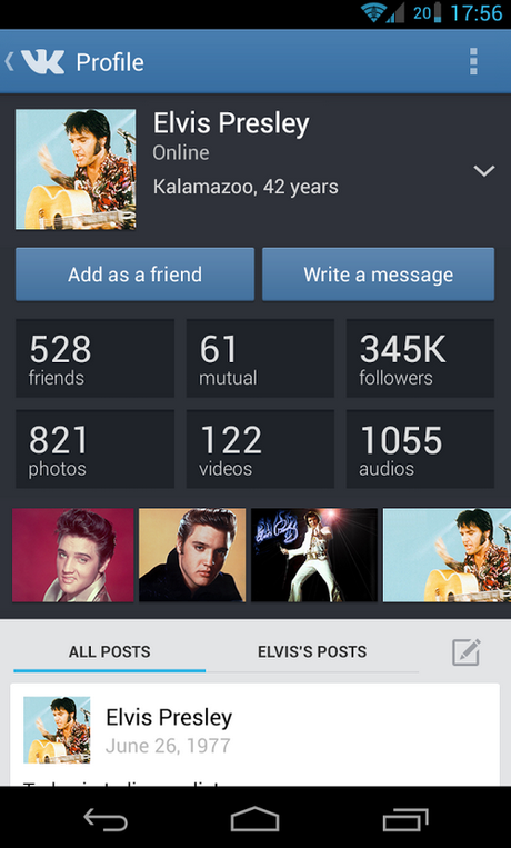 Aplicativo da rede VKontakte para Android <p>Aplicativo da rede VKontakte para Android</p>