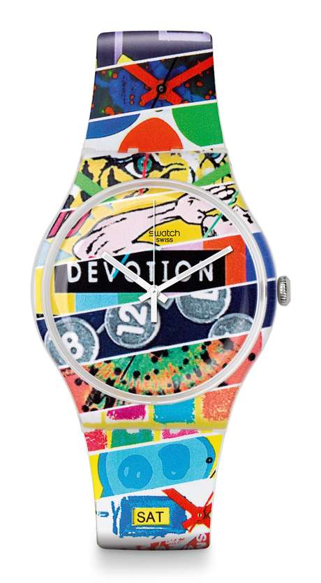 Um dos modelos de relógio comercializados pela Swatch Um dos modelos de relógio comercializados pela Swatch
