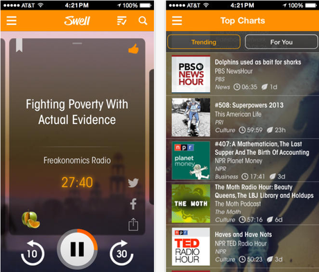 Aplicativo Swell para iOS reúne diversos podcasts <p>Aplicativo Swell para iOS reúne diversos podcasts</p>