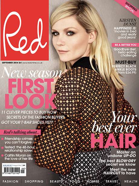 Kirsten Dunst é capa da revista Red Kirsten Dunst é capa da revista Red