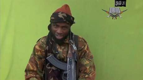 Abubakar Shekau - líder do Boko Haram - fala em vídeo transmitido na internet <p>Abubakar Shekau - líder do Boko Haram - fala em vídeo transmitido na internet</p>