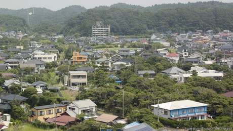 Vista geral de Onjuku, um dos municípios que podem perder mais da metade da população até 2040 <p>Vista geral de Onjuku, um dos municípios que podem perder mais da metade da população até 2040</p>