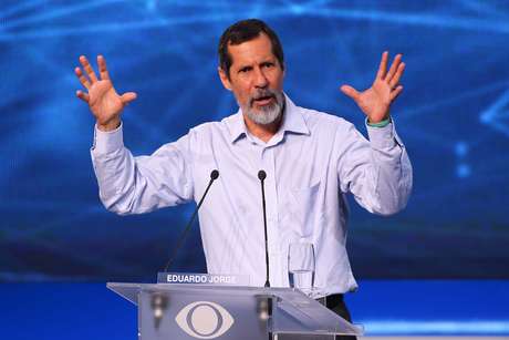 O candidato do PV à presidência, Eduardo Jorge <p>O candidato do PV à presidência, Eduardo Jorge</p>