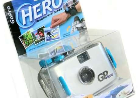Primeira GoPro foi lançada em 2004 e ainda era uma câmera analógica com filme de 35 mm Primeira GoPro foi lançada em 2004 e ainda era uma câmera analógica com filme de 35 mm