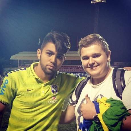 André ao lado de Gabigol em torneio da Seleção sub-20 <p>André ao lado de Gabigol em torneio da Seleção sub-20</p>