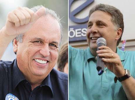 Luiz Fernando Pezão (PMDB) e Anthony Garotinho (PR) Luiz Fernando Pezão (PMDB) e Anthony Garotinho (PR)