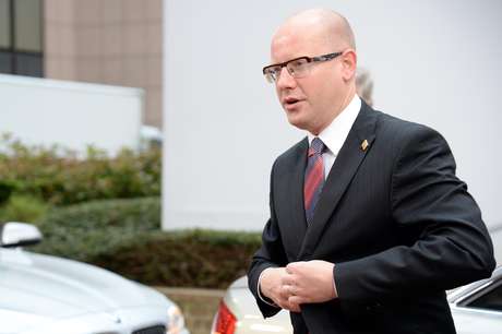 O premiê do país, Bohuslav Sobotka, qualificou a chantagem como "típica de hienas" O premiê do país, Bohuslav Sobotka, qualificou a chantagem como "típica de hienas"