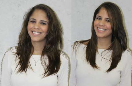 Veja o antes e o depois do cabelo com o tratamento a base de óleo de nozes kukui, óleo de prímula e xylose Veja o antes e o depois do cabelo com o tratamento a base de óleo de nozes kukui, óleo de prímula e xylose