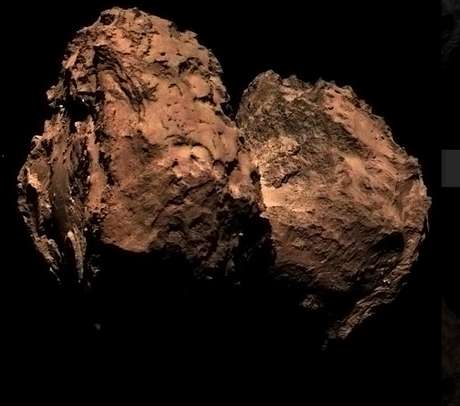 Gizmodo / Reprodução <p>Imagem colorida de cometa foi melhorada em Photoshop por usuários da internet e ficou desta forma</p>