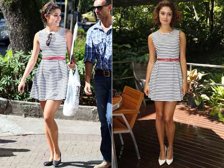 Sophie Charlotte optou pelo mesmo vestido para ir às compras e para um evento de trabalho Sophie Charlotte optou pelo mesmo vestido para ir às compras e para um evento de trabalho