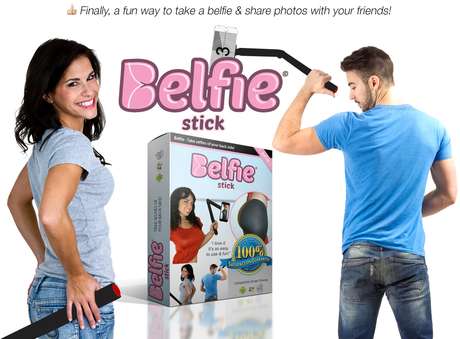 O Belfie Stick foi desenvolvido pela companhia americana On.com, um site de relacionamento de pessoas por meio de fotos O Belfie Stick foi desenvolvido pela companhia americana On.com, um site de relacionamento de pessoas por meio de fotos