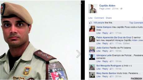 Capitão também recebe elogios do público feminino em suas fotos postadas na página <p>Capitão também recebe elogios do público feminino em suas fotos postadas na página</p>