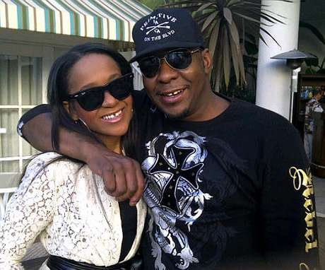 Bobbi Kristina e o pai, Bobby Brown Foto: Reprodução