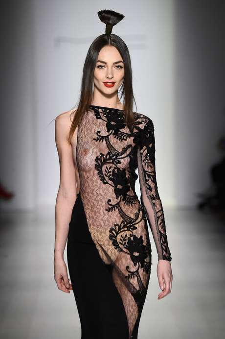 Desfile de Michael Costello na semana de moda de Nova York Desfile de Michael Costello na semana de moda de Nova York