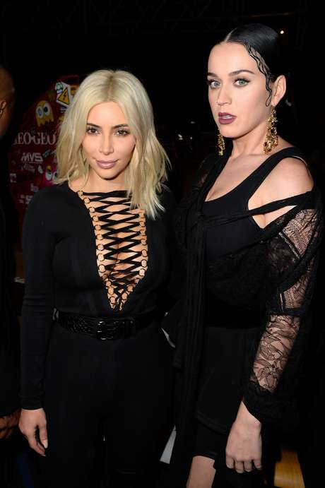 Kim Kardashian também esteve no desfile Kim Kardashian também esteve no desfile