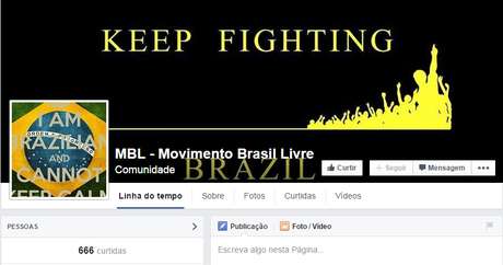 Página do MBL contava com 666 curtidas nesta sexta <p>Página do MBL contava com 666 curtidas nesta sexta</p>