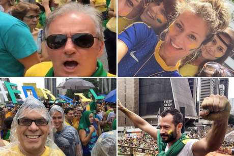 Famosos foram às ruas para protestar Famosos foram às ruas para protestar