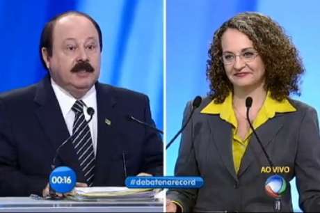 Reprodução do momento do embate entre Levy e Luciana em debate televisivo do ano passado <p>Reprodução do momento do embate entre Levy e Luciana em debate televisivo do ano passado</p>