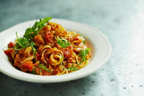 Linguine com camarão (R$42/R$64) é o prato mais vendido na Inglaterra <p>Linguine com camarão (R$42/R$64) é o prato mais vendido na Inglaterra </p>