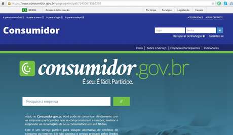 Aparecem na plataforma online somente instituições que aderiram ao serviço de forma espontânea Aparecem na plataforma online somente instituições que aderiram ao serviço de forma espontânea