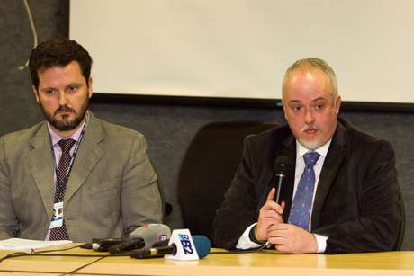 Delegado Igor de Paula e o procurador da República, Carlos Fernando dos Santos Lima durante coletiva sobre a 13ª fase da Operação Lava Jato Delegado Igor de Paula e o procurador da República, Carlos Fernando dos Santos Lima durante coletiva sobre a 13ª fase da Operação Lava Jato