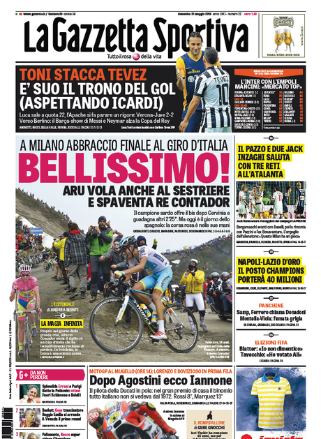 Italianos deram mais atenção para ciclismo de estrada Italianos deram mais atenção para ciclismo de estrada