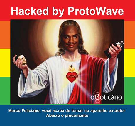 Imagem que aparece no site do deputado Marco Feliciano Imagem que aparece no site do deputado Marco Feliciano