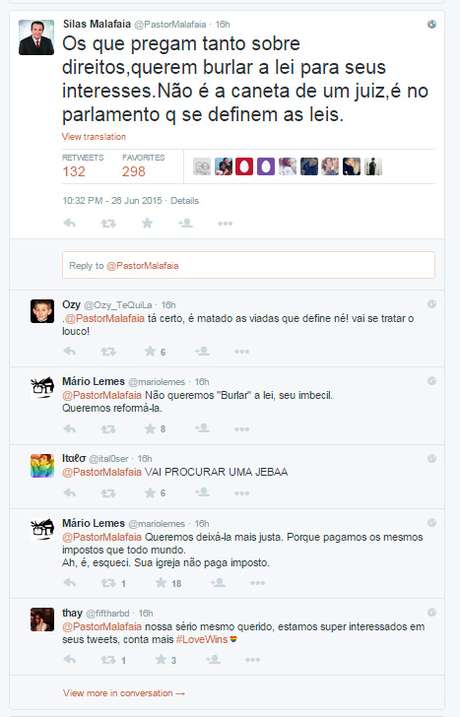 Usu&aacute;rios no Twiiter ironizam post do pastor, que &eacute; l&iacute;der da igreja Assembleia de Deus