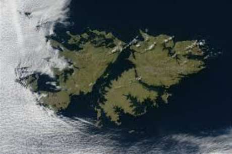 Las islas Malvinas desde el satélite.