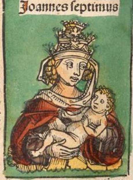 Representação da Papisa Joana de 1493