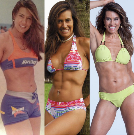 Solange Frazão exibe forma sarada em três décadas Solange Frazão exibe forma sarada em três décadas