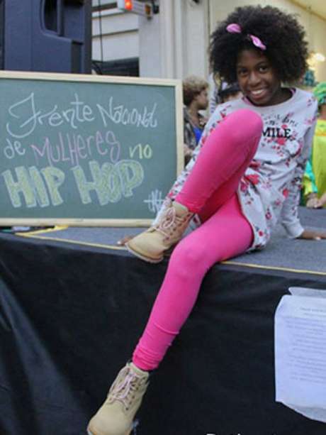 A menina sente falta de maior presença feminina no hip hop A menina sente falta de maior presença feminina no hip hop
