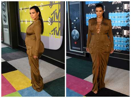 No prêmio Video Music Awards, Kim Kardashian usou vestido Balmain que marca tanto a cintura quanto os quadris e foi muito criticada: “Não é meu estilo, mas ela respeita sua silhueta e gosta de mostrá-la, então, porque julgá-la?”, afirmou a consultora Karen Brusttolin No prêmio Video Music Awards, Kim Kardashian usou vestido Balmain que marca tanto a cintura quanto os quadris e foi muito criticada: “Não é meu estilo, mas ela respeita sua silhueta e gosta de mostrá-la, então, porque julgá-la?”, afirmou a consultora Karen Brusttolin